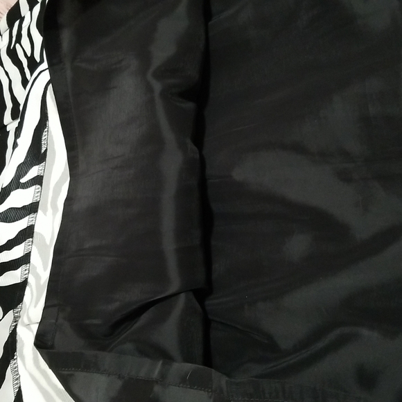 Express Design Studio Zebra Print Pleated Skirt - Picture 8 of 11